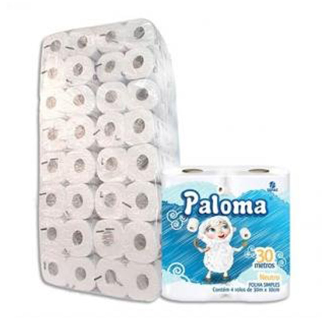 Papel Higienico Folha Simples Paloma Rolos De M Ever Limp