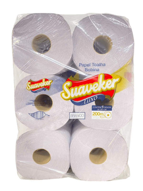 1870 - PAPEL TOALHA BOBINA SUAVEKER LUXO