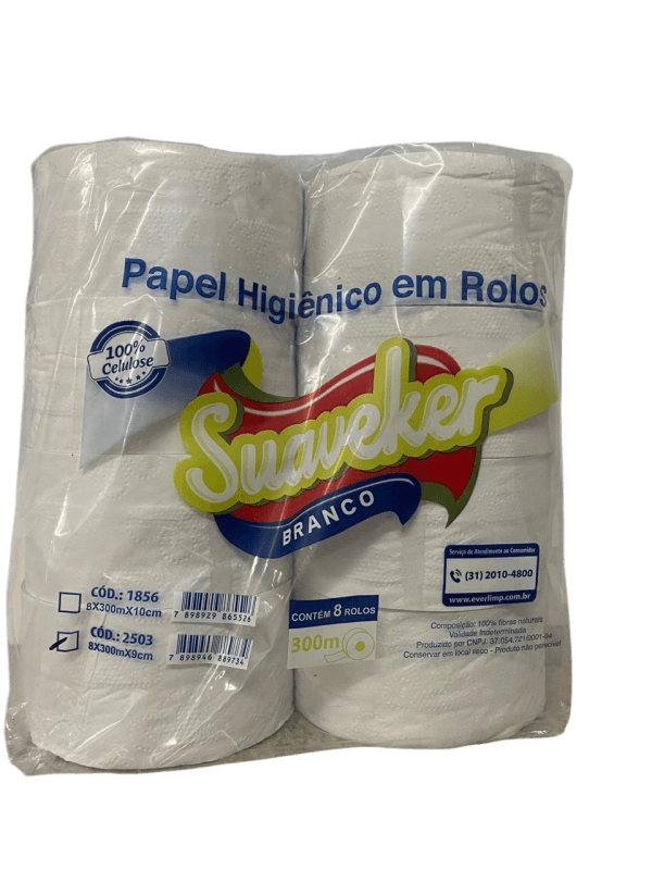 2503 - PAPEL HIGIENICO ROLAO F/SIMPLES SUAVEKER LUXO