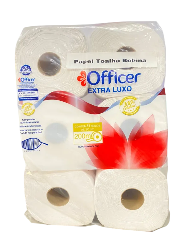 1871 - PAPEL TOALHA BOBINA OFFICER EXTRA LUXO