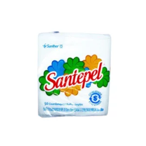 GUARDANAPO SANTEPEL 33X30CM - EMBALAGEM COM 50 FOLHAS