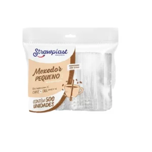 MEXEDOR DE CAFÉ STRAWPLAST COM 500UN
