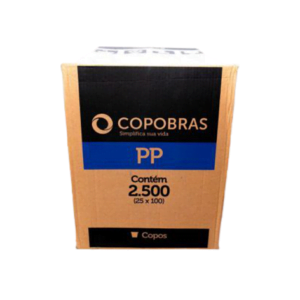 COPO COPOBRAS PP BRANCO 200ML - CX 25X100UN