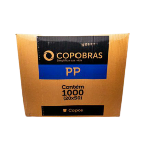 COPO COPOBRAS PP TRANSPARENTE 500ML - CX 20X50UN