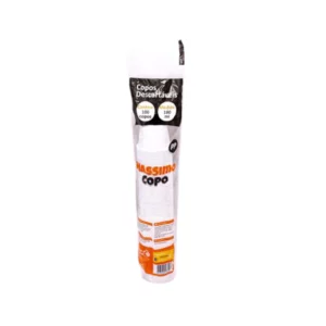 COPO MASSIMO PP BRANCO 180ML - 100UN