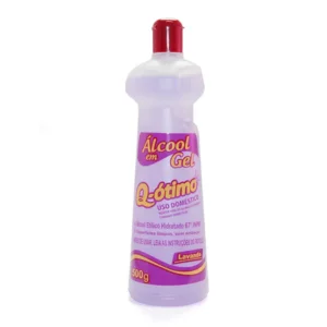 ALCOOL GEL 67% Q-ÓTIMO LAVANDA 500ML