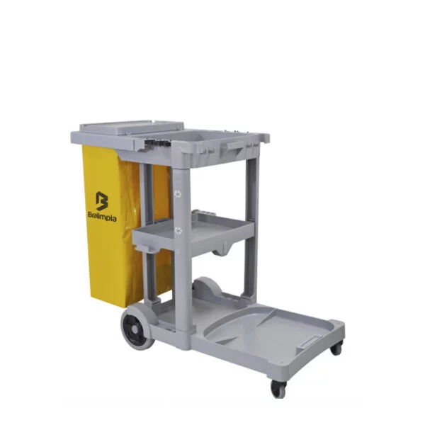 CARRINHO FUNCIONAL AMERICA SC AMARELO BRALIMPIA