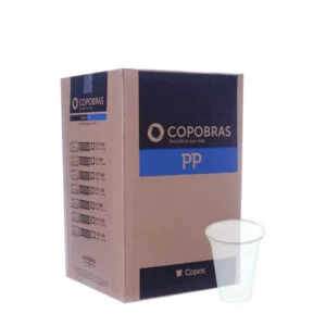 COPO COPOBRAS PP TRANSPARENTE 300ML - CX 20X50UN