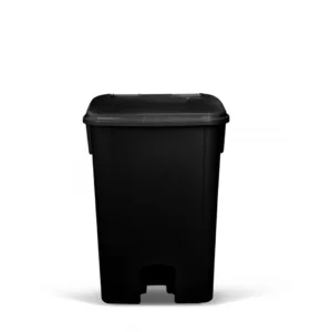 LIXEIRA COM TAMPA E PEDAL 100L BRALIMPIA PRETA