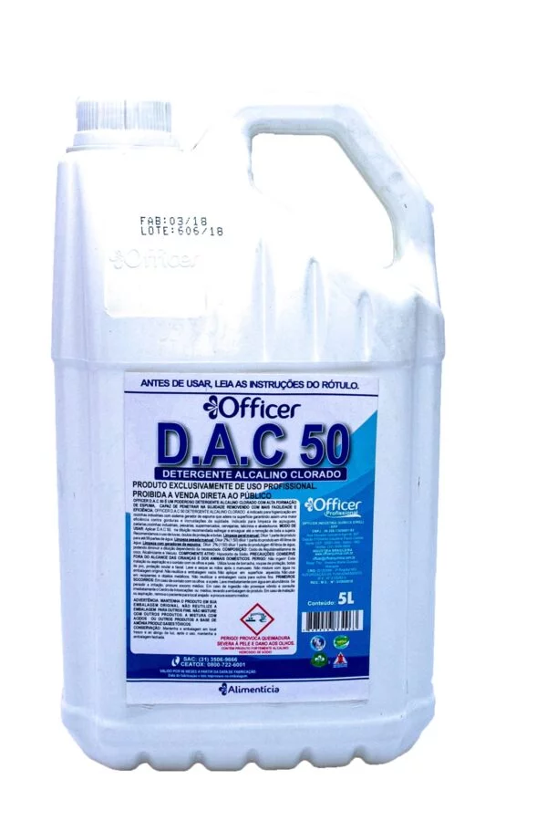 DETERGENTE ALCALINO CLORADO D.A.C 50