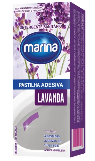 PASTILHA SANITARIA C/3 LAVANDA  MARINA