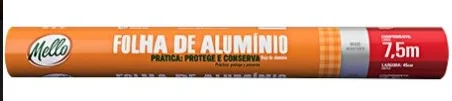 BOBINA PAPEL ALUMINIO 45X7.5MT MELLO