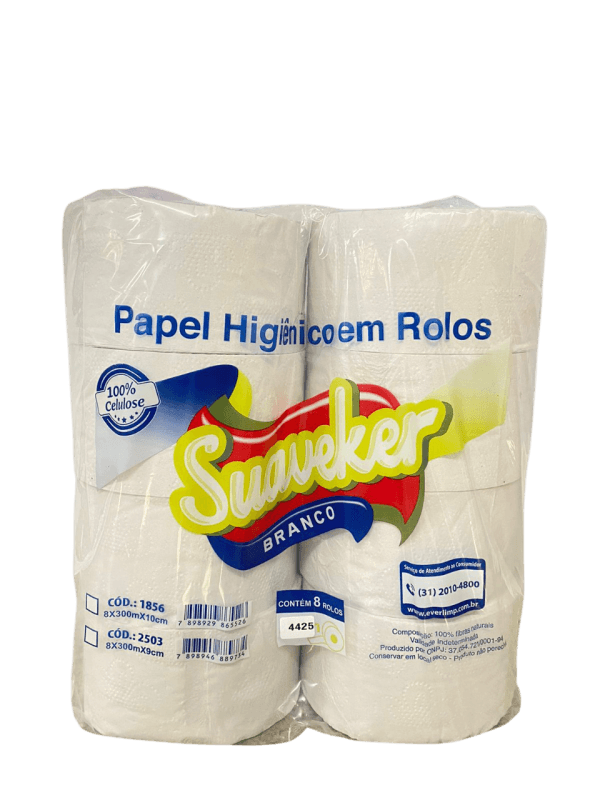 4425 - PAPEL HIGIÉNICO ROLAO F/SIMPLES SUAVEKER LUXO