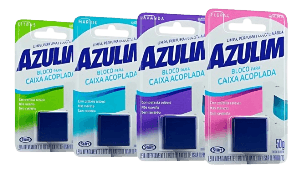 5120 - BLOCO SANITARIO COM ACOPLADO FLORAL 50G AZULIM